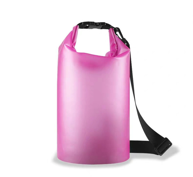 有色透明 PVC 防水背包 20L 圆筒户外漂流防水包厂家定制 | 艾来屋